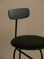 Bar Chair with Wood Veneer ¨C Minimalist 4-Leg Design for Kitchen Bars
