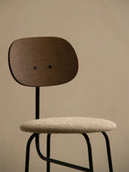 Counter Chair Plus, Upholstered Seat ¨C Veneer Back, Powder-Coated Frame