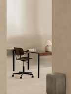Task Chair with Wood Veneer ¨C Height-Adjustable, Flex Tilt, Swivel Base