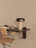 Task Chair with Wood Veneer ¨C Height-Adjustable, Flex Tilt, Swivel Base