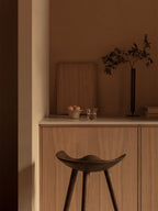 Sculptural 3-Leg Bar Stool ¨C Moulded Wood Seat, Collector¡¯s Design