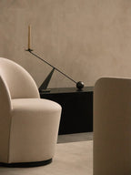 Club Chair with 190 Return Swivel Plinth Base, Fully Upholstered