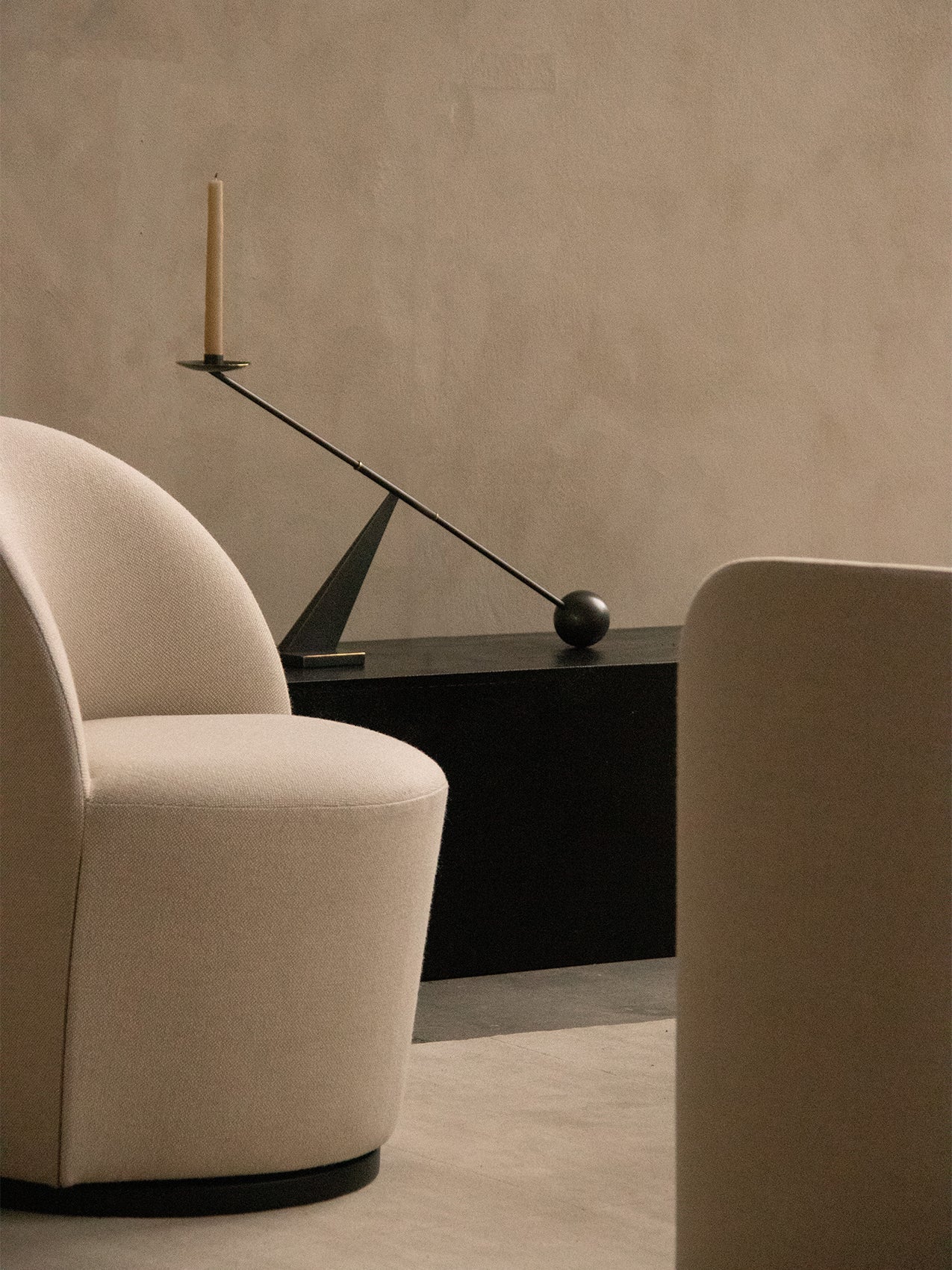 Club Chair with 190 Return Swivel Plinth Base, Fully Upholstered