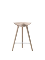 Sculptural 3-Leg Counter Stool ¨C Moulded Wood Seat, Collector¡¯s Design