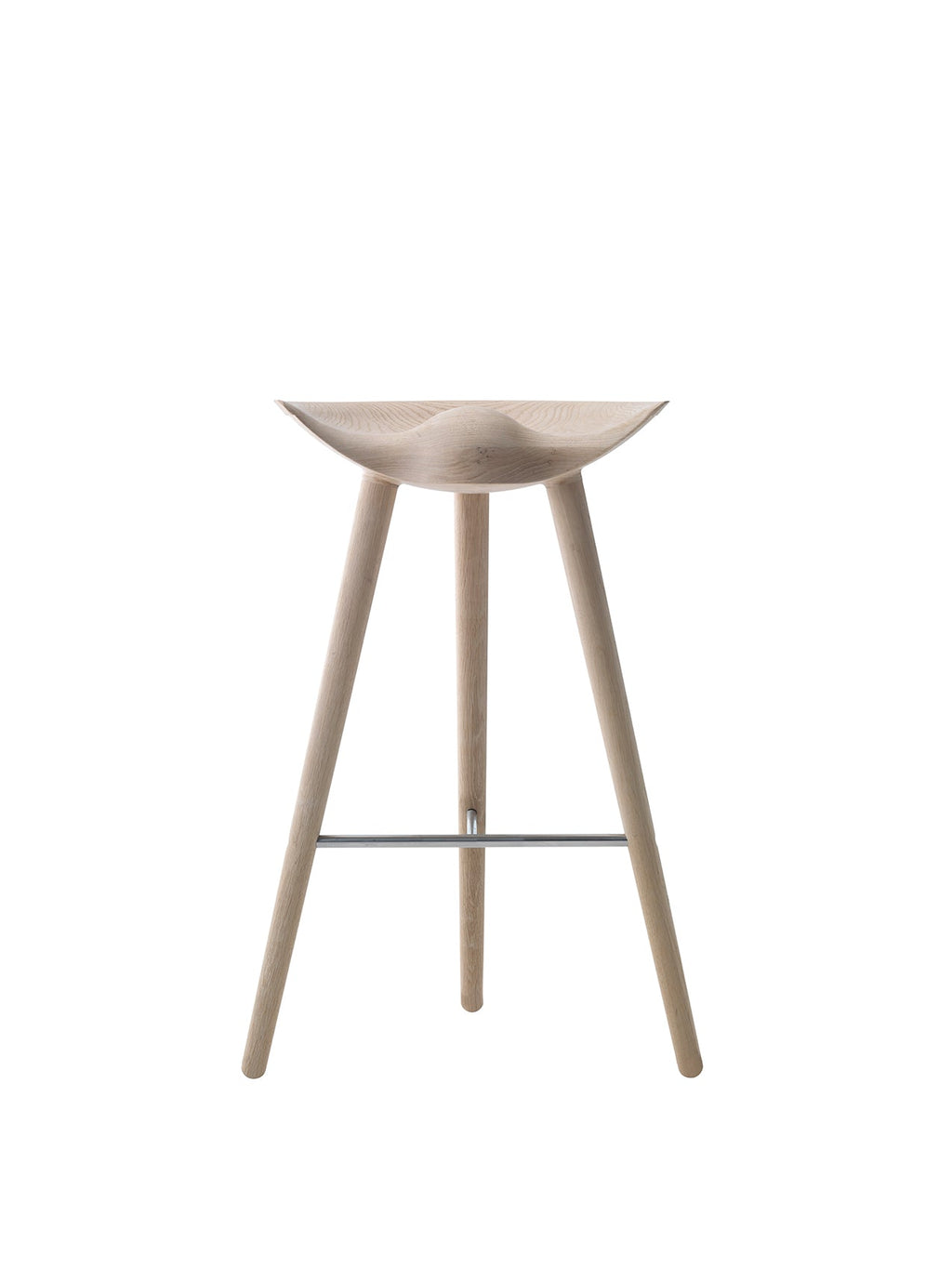Sculptural 3-Leg Bar Stool ¨C Moulded Wood Seat, Collector¡¯s Design