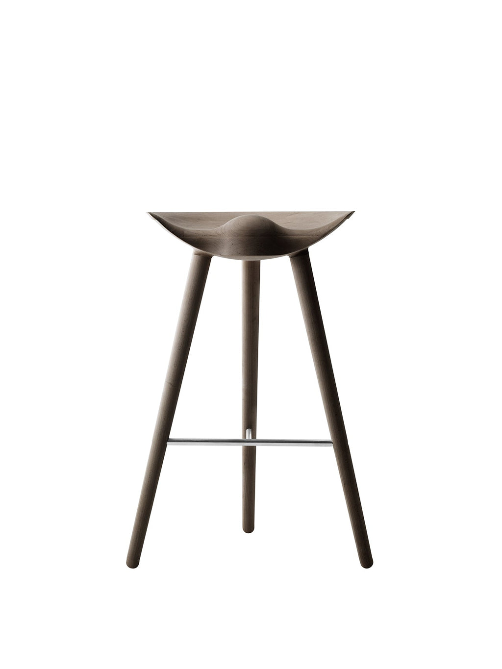 Sculptural 3-Leg Bar Stool ¨C Moulded Wood Seat, Collector¡¯s Design