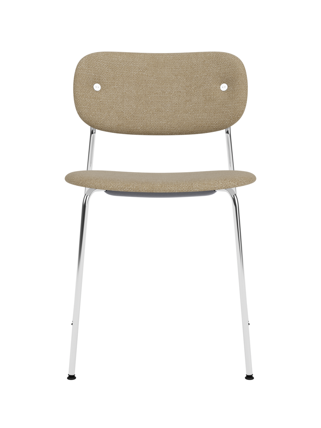 Fully Upholstered Dining Chair ¨C Chrome Base, Stackable, Custom Fabric