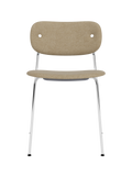 Fully Upholstered Dining Chair ¨C Chrome Base, Stackable, Custom Fabric