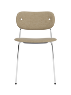 Fully Upholstered Dining Chair ¨C Chrome Base, Stackable, Custom Fabric