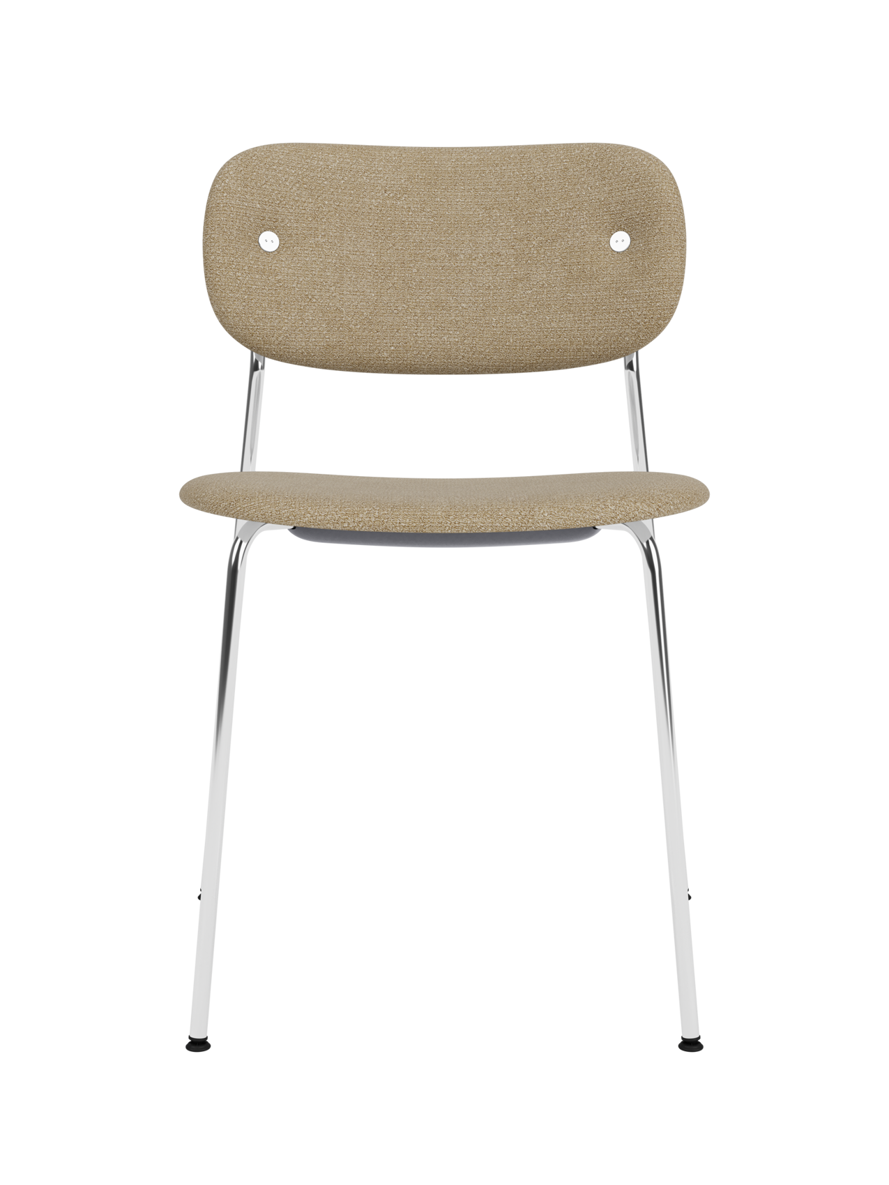 Fully Upholstered Dining Chair ¨C Chrome Base, Stackable, Custom Fabric