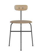Dining Chair, Upholstered Seat ¨C Wood Veneer Back, Sleek Profile