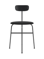 Dining Chair, Upholstered Seat ¨C Wood Veneer Back, Sleek Profile