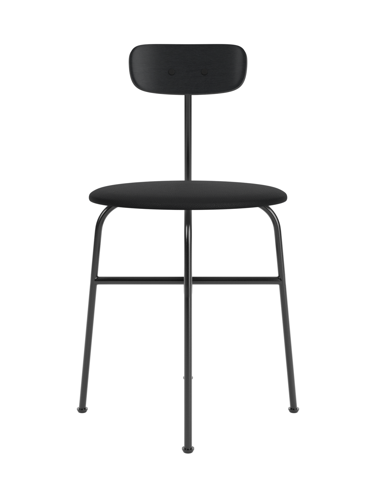 Dining Chair, Upholstered Seat ¨C Wood Veneer Back, Sleek Profile