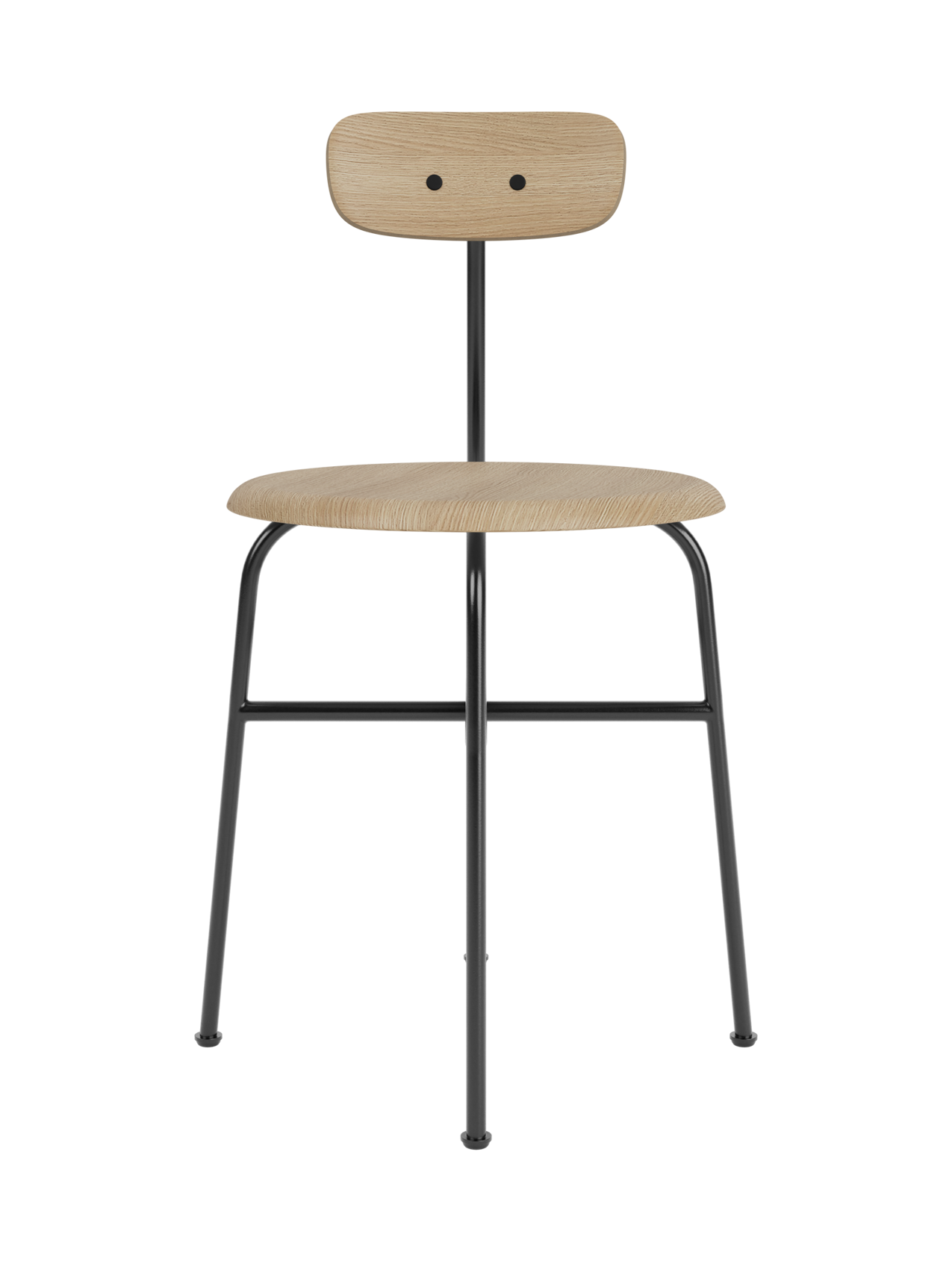 Dining Chair with Wood Veneer ¨C Sleek Profile, Warm Finish