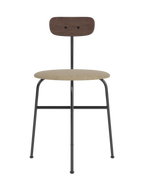 Dining Chair, Upholstered Seat ¨C Wood Veneer Back, Sleek Profile