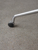 Swivel Dining Chair with Casters, Polished Aluminium Base ¨C 25mm Foam