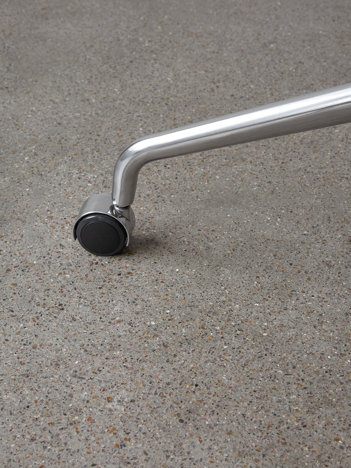 Swivel Dining Chair with Casters, Polished Aluminium Base ¨C 25mm Foam