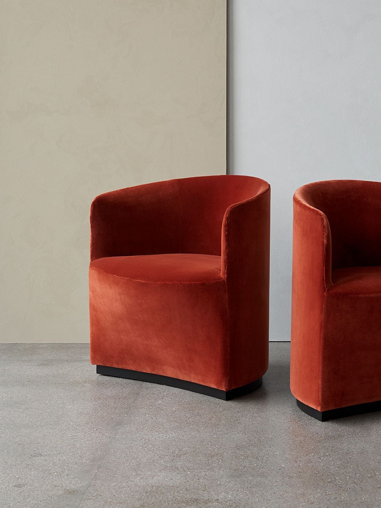 Fully Upholstered Club Chair Geometric Silhouette, Lounge Design