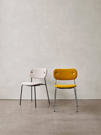Fully Upholstered Dining Chair ¨C Chrome Base, Stackable, Custom Fabric