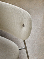 Fully Upholstered Dining Chair ¨C Chrome Base, Stackable, Custom Fabric