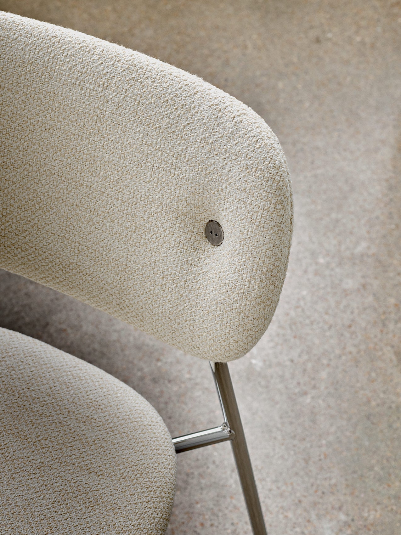 Fully Upholstered Dining Chair ¨C Chrome Base, Stackable, Custom Fabric