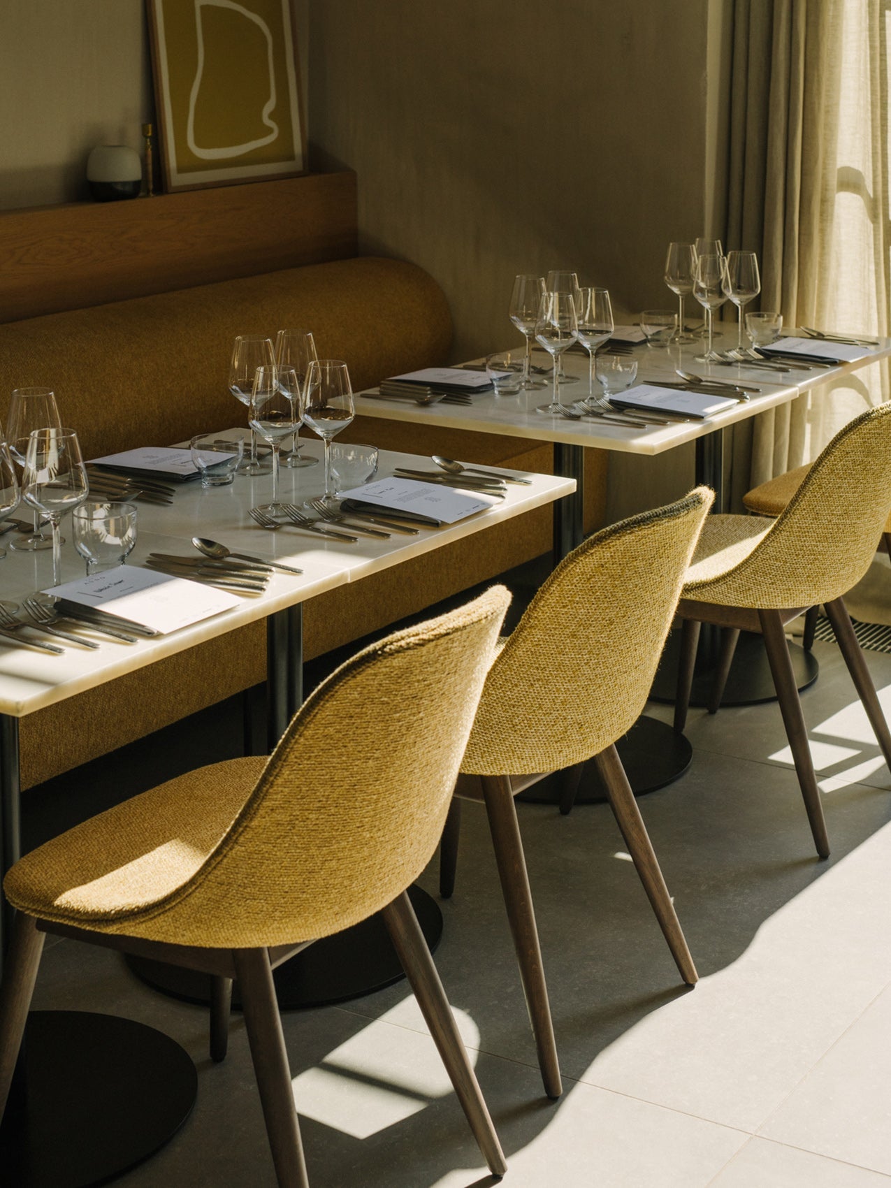 Side Dining Chair, Wooden Base ¨C Compact Shell, Textile or Leather