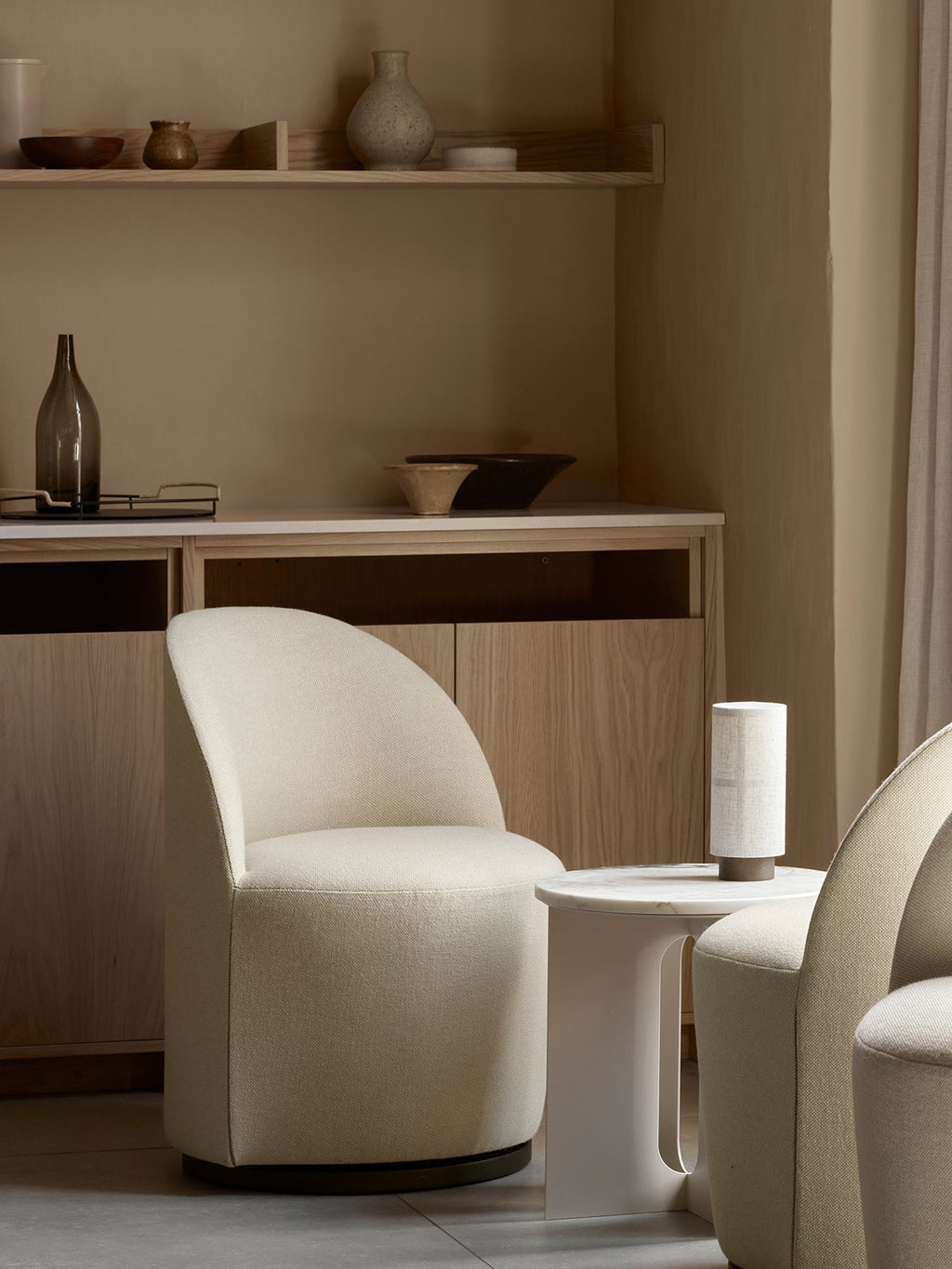 Club Chair with 190 Return Swivel Plinth Base, Fully Upholstered