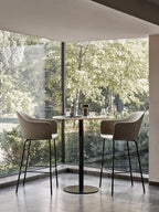 Upholstered Bar Chair ¨C Geometric Steel Base, 25mm Foam Seat