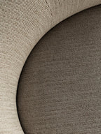 Fully Upholstered Lounge Chair Geometric Silhouette, Wide Low Seat