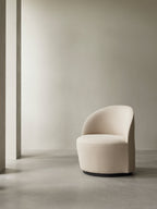 Lounge Chair with 190 Return Swivel Wide Low Seat, Plinth Base