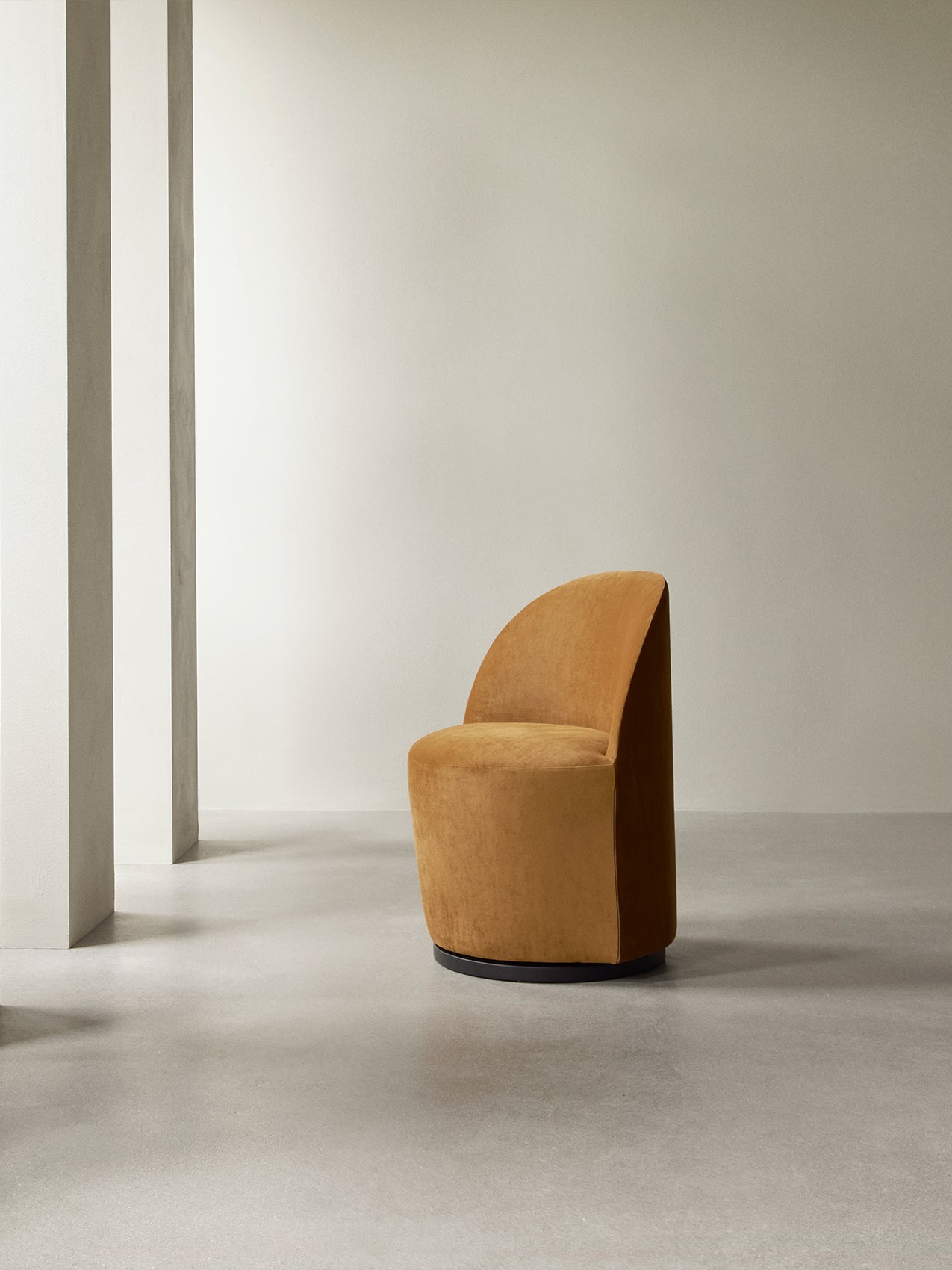 Club Chair with 190 Return Swivel Plinth Base, Fully Upholstered