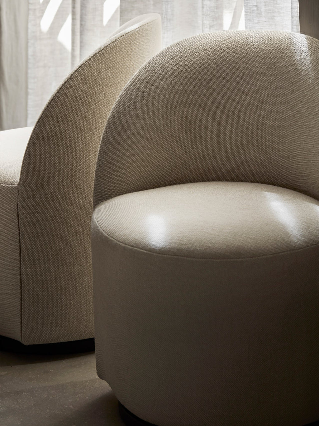 Club Chair with 190 Return Swivel Plinth Base, Fully Upholstered