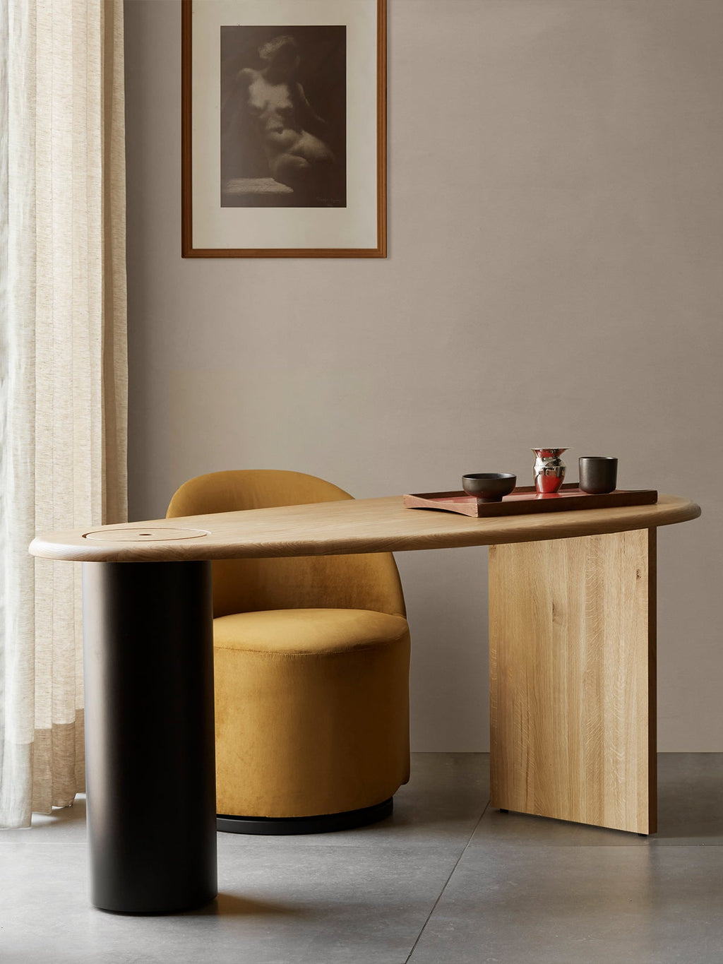 Club Chair with 190 Return Swivel Plinth Base, Fully Upholstered