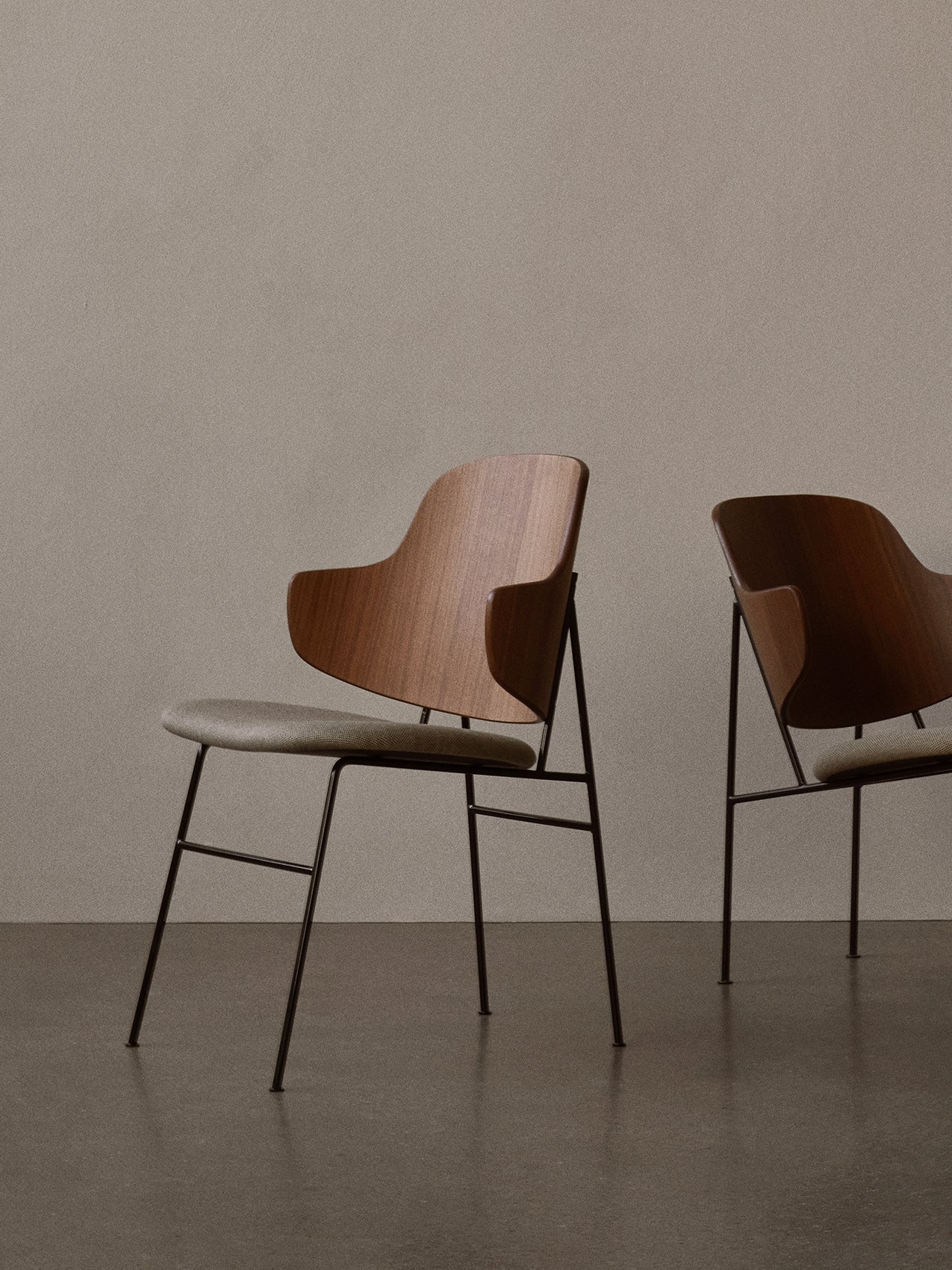 Lounge Chair Deep Low Seat, Curved Back, Mid-Century Design