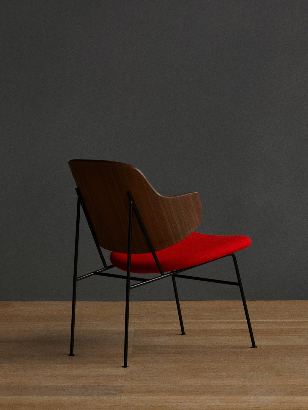 Lounge Chair Deep Low Seat, Curved Back, Mid-Century Design