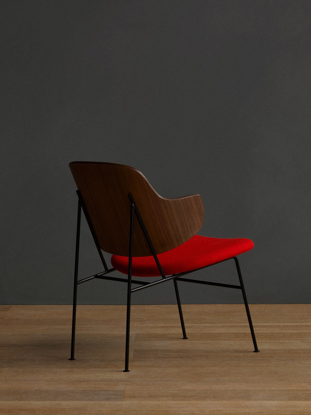 Lounge Chair Deep Low Seat, Curved Back, Mid-Century Design