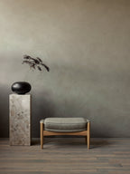 Lounge Ottoman Organic Form, Pairs with Lounge Chair