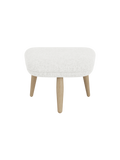 Lounge Ottoman Embracing Form, Pairs with Lounge Chair, Oak or Walnut