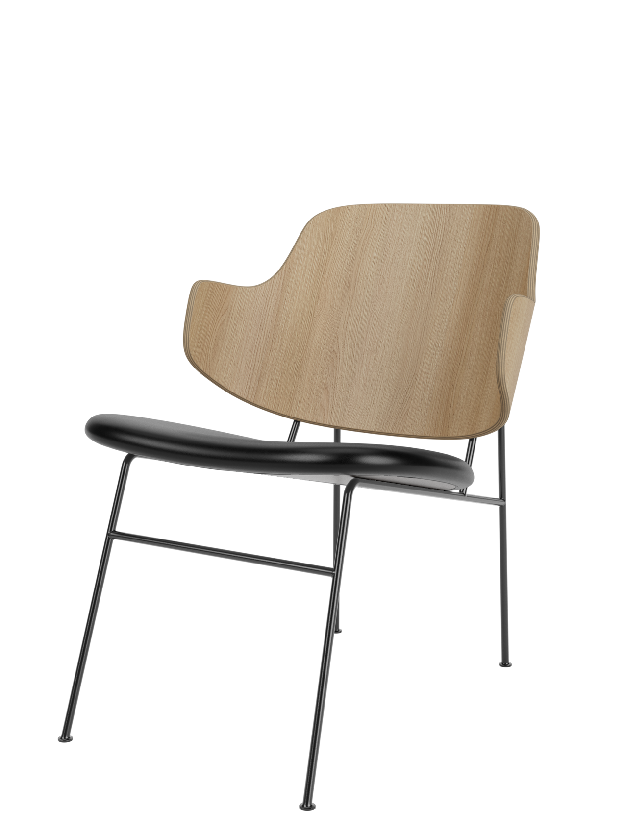 Lounge Chair Deep Low Seat, Curved Back, Mid-Century Design