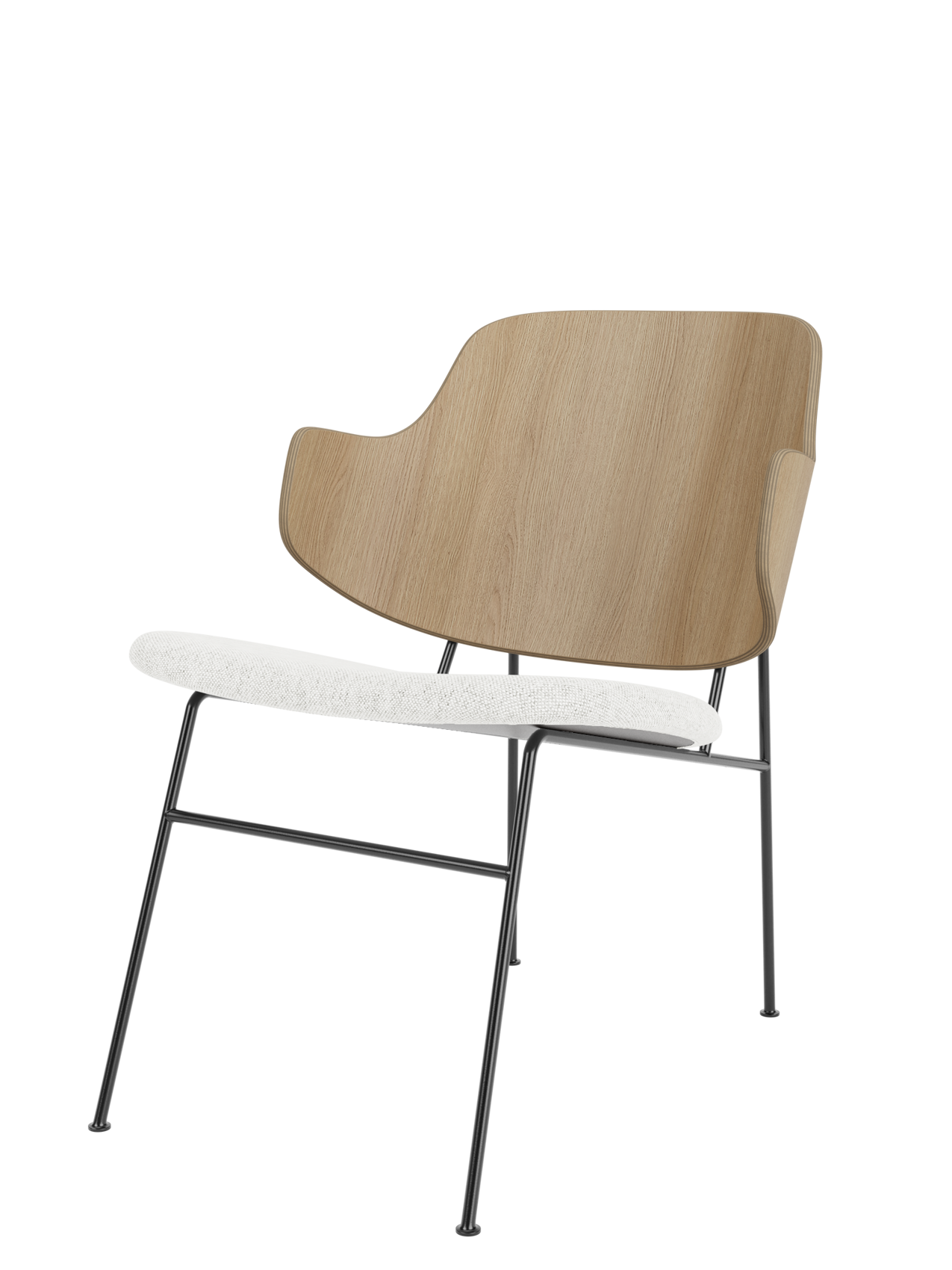 Lounge Chair Deep Low Seat, Curved Back, Mid-Century Design