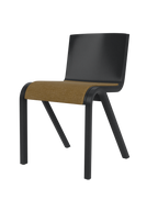 Cantilevered Dining Chair, Upholstered Seat ¨C Oak Veneer, Stackable
