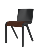 Cantilevered Dining Chair, Upholstered Seat ¨C Oak Veneer, Stackable