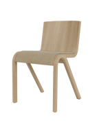 Cantilevered Dining Chair, Upholstered Seat ¨C Oak Veneer, Stackable