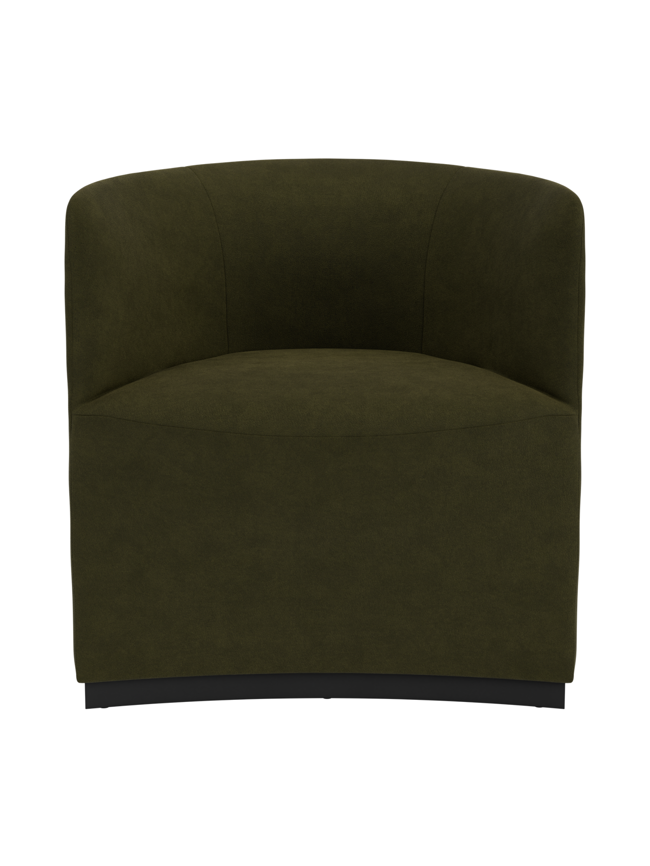 Fully Upholstered Club Chair Geometric Silhouette, Lounge Design