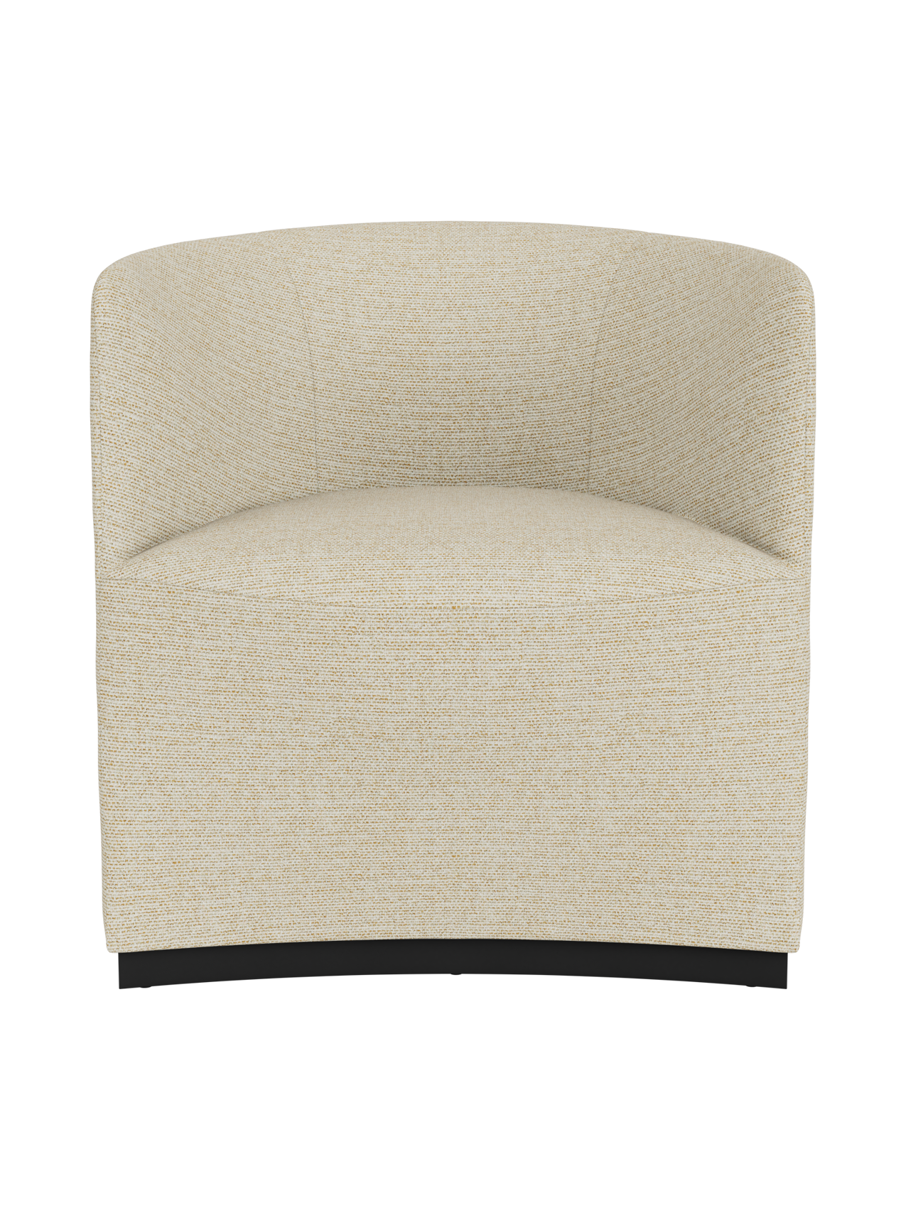 Fully Upholstered Club Chair Geometric Silhouette, Lounge Design