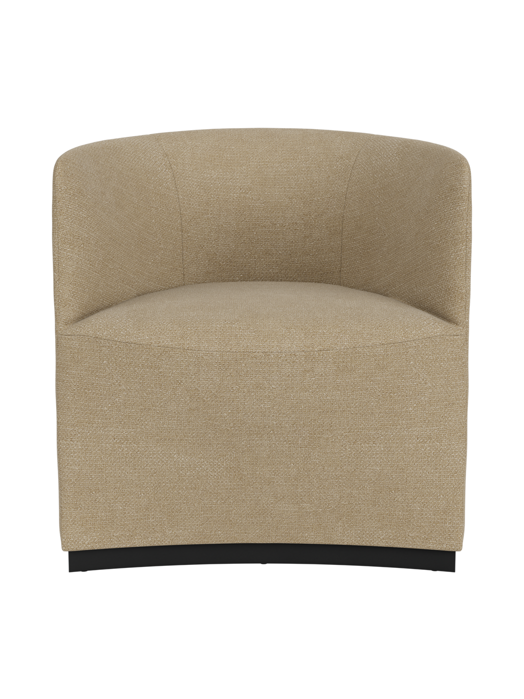 Fully Upholstered Club Chair Geometric Silhouette, Lounge Design