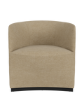 Fully Upholstered Club Chair Geometric Silhouette, Lounge Design