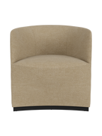 Fully Upholstered Club Chair Geometric Silhouette, Lounge Design