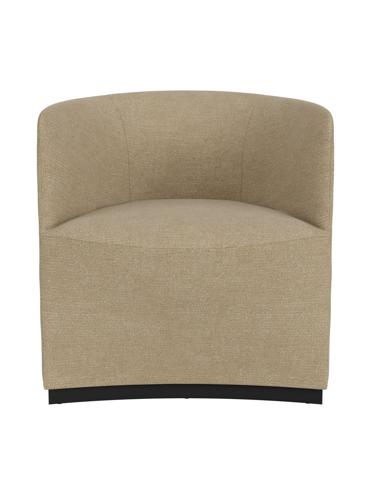 Fully Upholstered Club Chair Geometric Silhouette, Lounge Design
