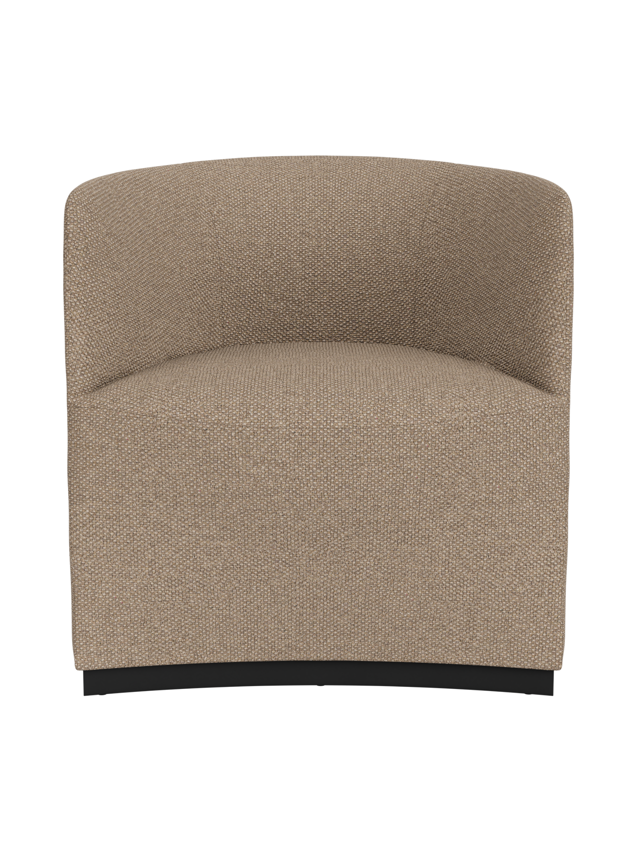 Fully Upholstered Club Chair Geometric Silhouette, Lounge Design